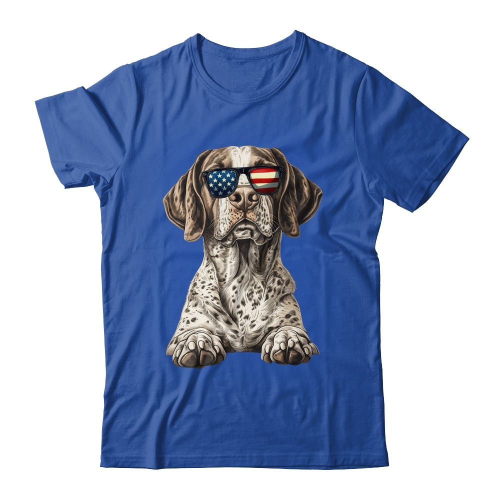 Patriotic German Shorthaired Pointer Dog USA Flag 4th Of July Shirt & Tank Top | teecentury
