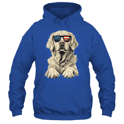 Patriotic Golden Retriever Dog USA Flag 4th Of July Shirt & Tank Top | teecentury
