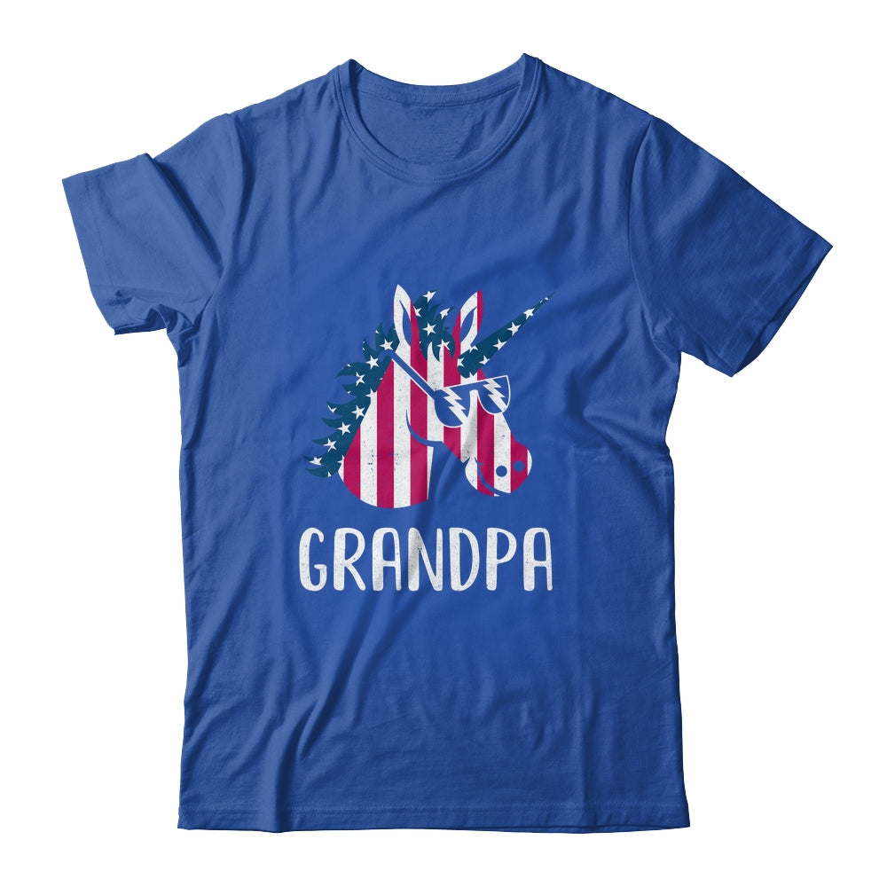 Patriotic Grandpa Unicorn Americorn 4Th Of July Shirt & Hoodie | teecentury