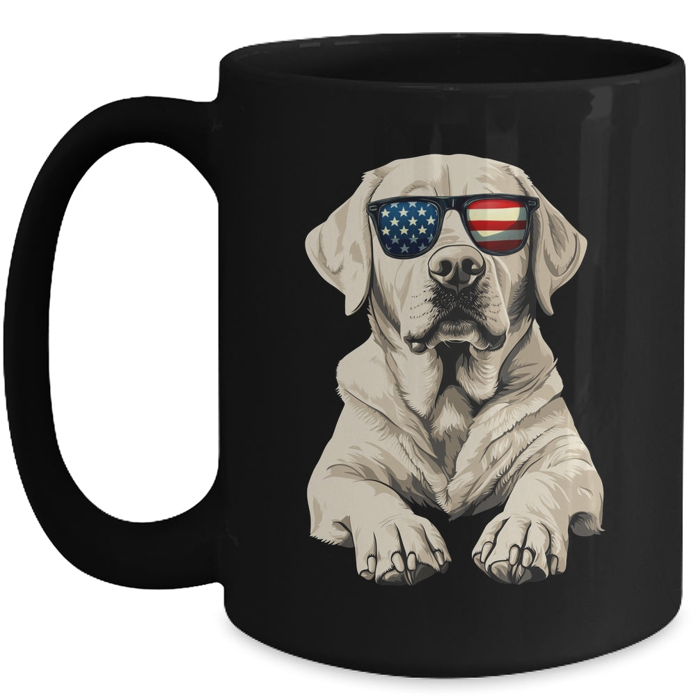 Patriotic Labrador Retriever Dog USA Flag 4th Of July Mug | teecentury