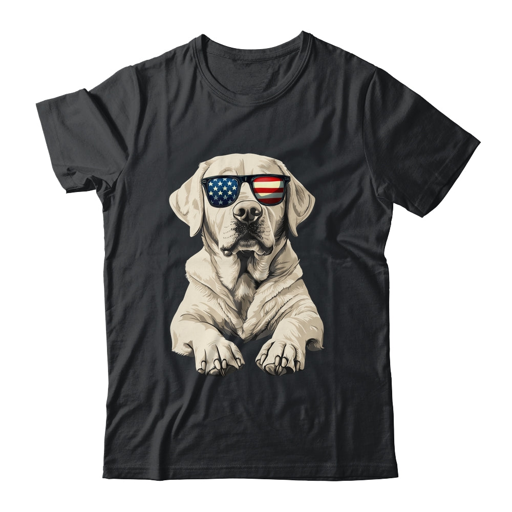 Patriotic Labrador Retriever Dog USA Flag 4th Of July Shirt & Tank Top | teecentury