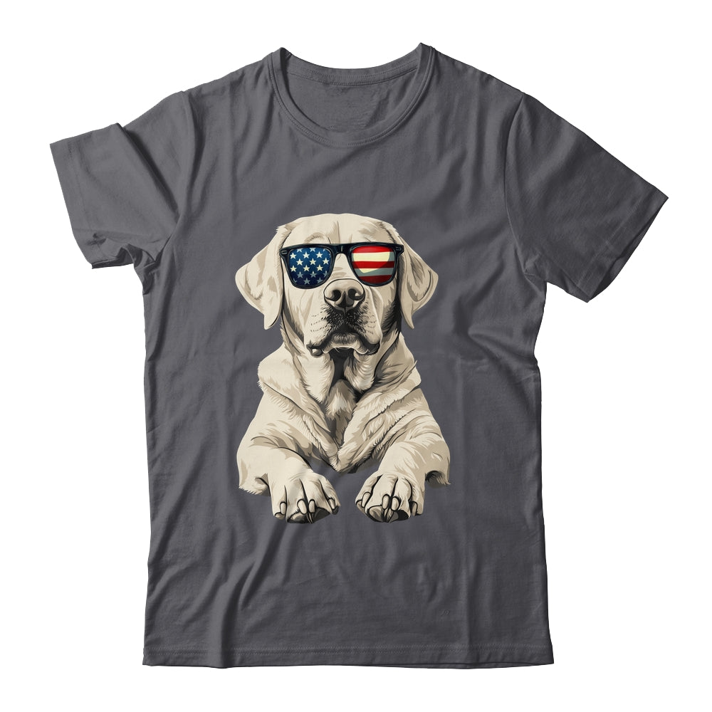 Patriotic Labrador Retriever Dog USA Flag 4th Of July Shirt & Tank Top | teecentury