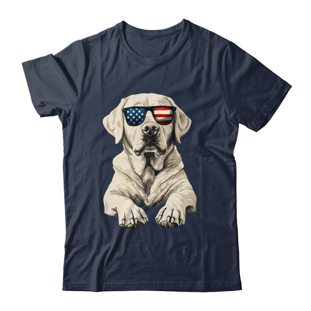 Patriotic Labrador Retriever Dog USA Flag 4th Of July Shirt & Tank Top | teecentury