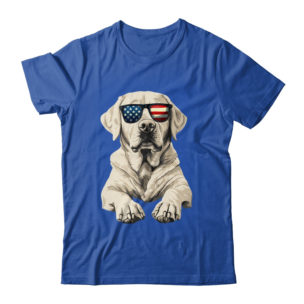 Patriotic Labrador Retriever Dog USA Flag 4th Of July Shirt & Tank Top | teecentury