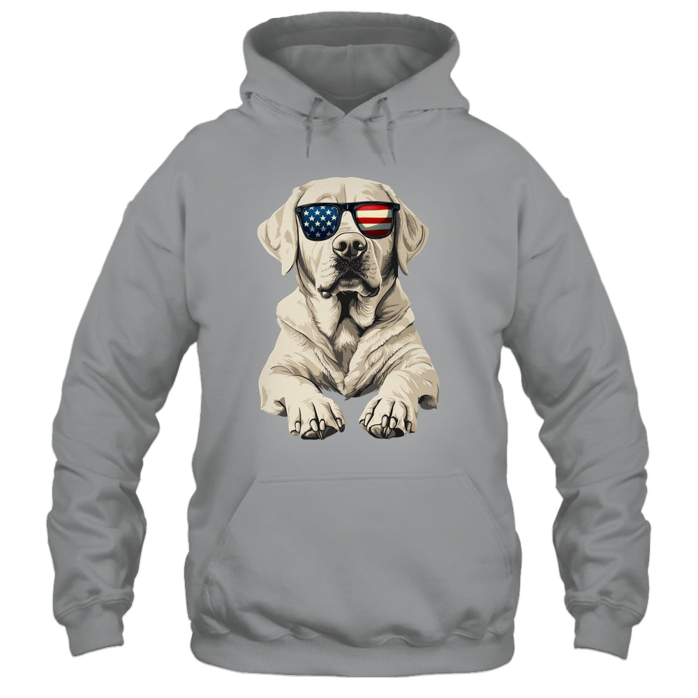 Patriotic Labrador Retriever Dog USA Flag 4th Of July Shirt & Tank Top | teecentury