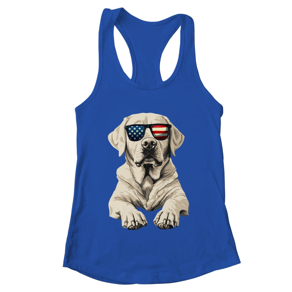 Patriotic Labrador Retriever Dog USA Flag 4th Of July Shirt & Tank Top | teecentury