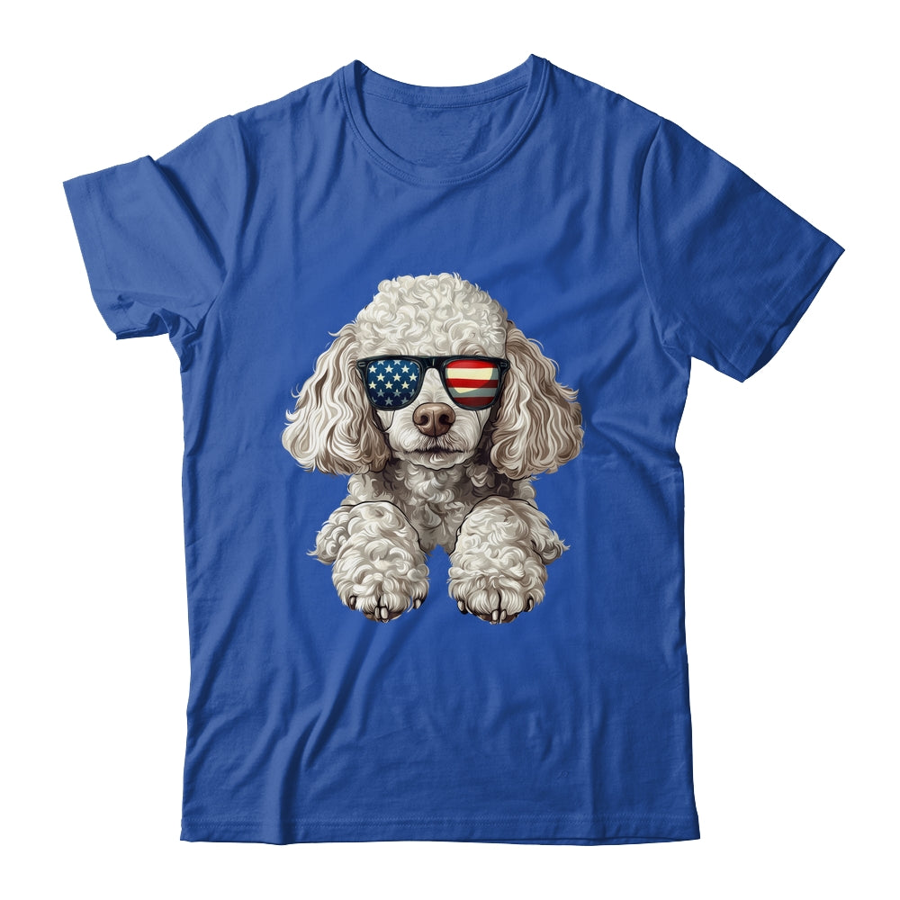 Patriotic Poodle Dog USA Flag 4th Of July Shirt & Tank Top | teecentury