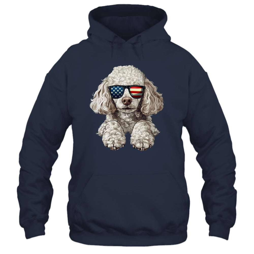 Patriotic Poodle Dog USA Flag 4th Of July Shirt & Tank Top | teecentury