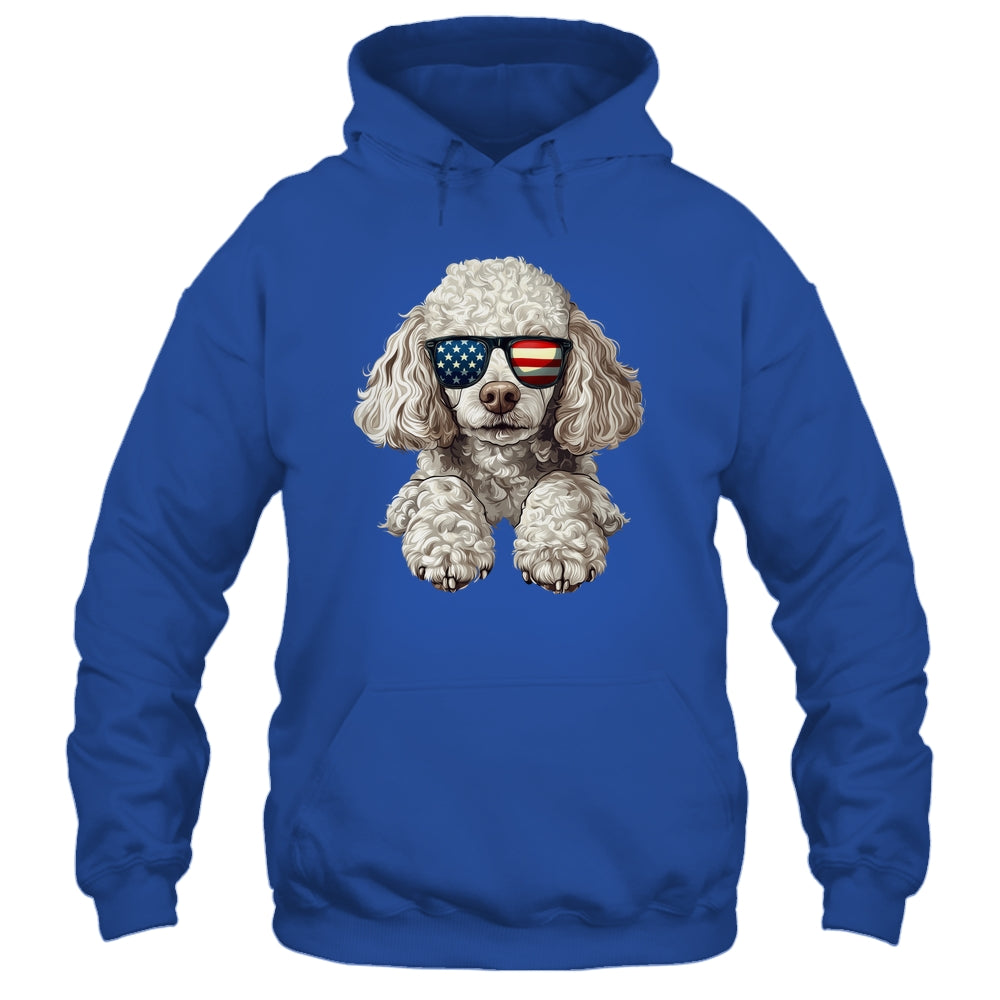 Patriotic Poodle Dog USA Flag 4th Of July Shirt & Tank Top | teecentury
