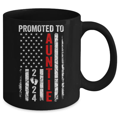 Patriotic Promoted To Auntie 2024 First Time New Auntie Mug | teecentury