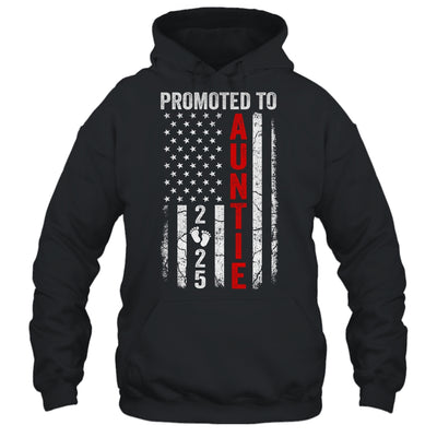 Patriotic Promoted To Auntie 2025 First Time New Auntie Shirt & Tank Top | teecentury