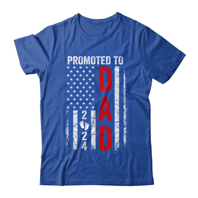 Patriotic Promoted To Dad 2024 First Time New Daddy Shirt & Hoodie | teecentury