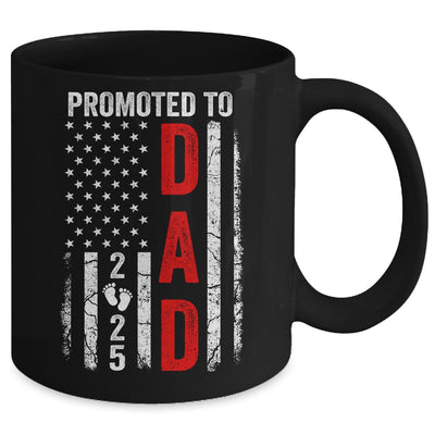 Patriotic Promoted To Dad 2025 First Time New Daddy Mug | teecentury