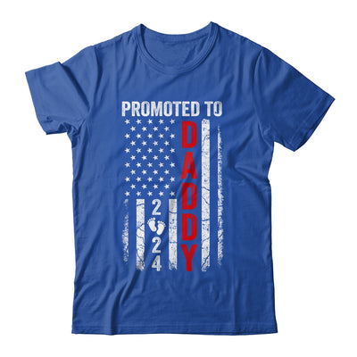 Patriotic Promoted To Daddy 2024 First Time New Dad Shirt & Hoodie | teecentury