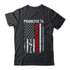Patriotic Promoted To Daddy 2025 First Time New Dad Shirt & Hoodie | teecentury