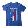 Patriotic Promoted To Daddy 2025 First Time New Dad Shirt & Hoodie | teecentury