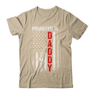 Patriotic Promoted To Daddy 2025 First Time New Dad Shirt & Hoodie | teecentury