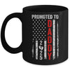 Patriotic Promoted To Daddy 2025 First Time New Dad Mug | teecentury