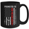 Patriotic Promoted To Daddy 2025 First Time New Dad Mug | teecentury