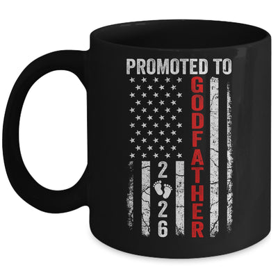 Patriotic Promoted To Godfather 2026 First Time New Mug | teecentury