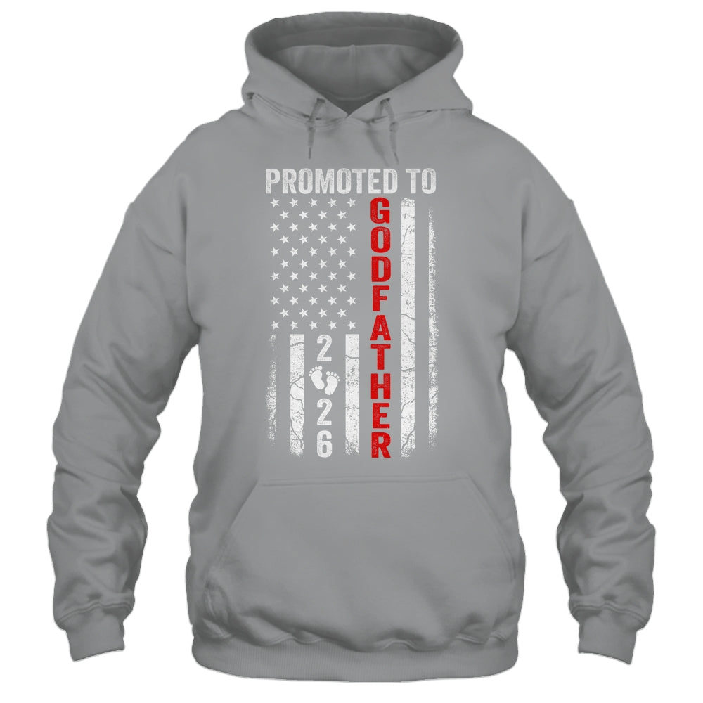 Patriotic Promoted To Godfather 2026 First Time New Shirt & Hoodie | teecentury