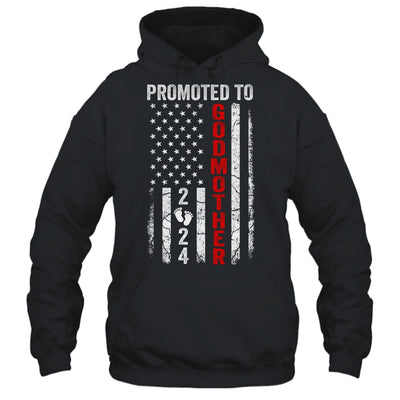 Patriotic Promoted To Godmother 2024 First Time New Shirt & Tank Top | teecentury