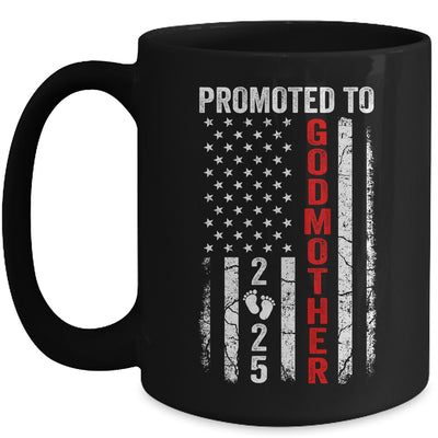 Patriotic Promoted To Godmother 2025 First Time New Godmother Mug | teecentury