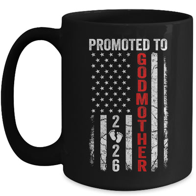 Patriotic Promoted To Godmother 2026 First Time New Godmother Mug | teecentury