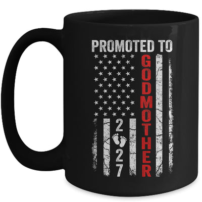 Patriotic Promoted To Godmother 2027 First Time New Godmother Mug | teecentury