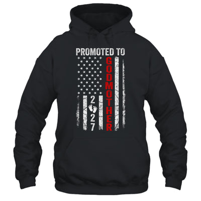 Patriotic Promoted To Godmother 2027 First Time New Godmother Shirt & Hoodie | teecentury