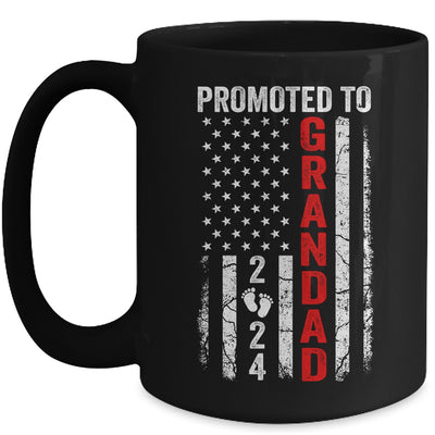 Patriotic Promoted To Grandad 2024 First Time New Grandad Mug | teecentury