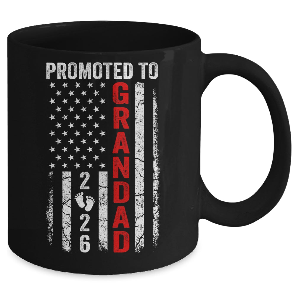Patriotic Promoted To Grandad 2026 First Time New Grandad Mug | teecentury