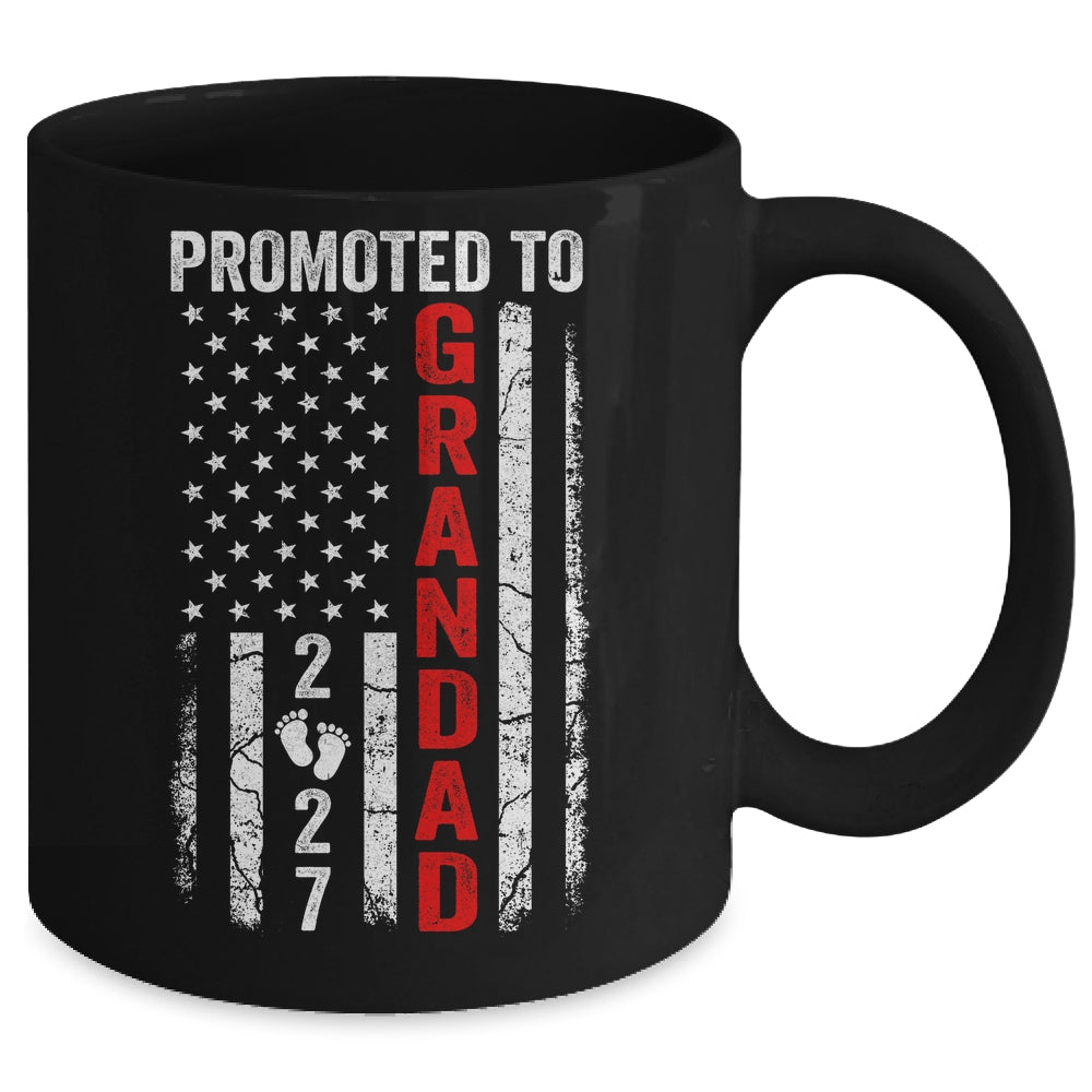 Patriotic Promoted To Grandad 2027 First Time New Grandad Mug | teecentury