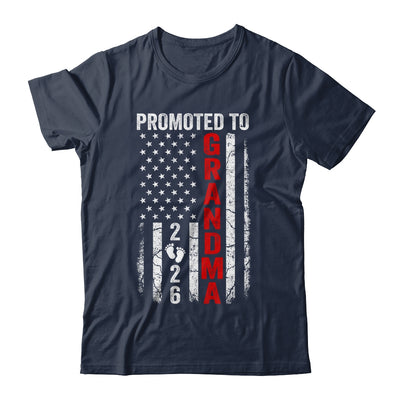 Patriotic Promoted To Grandma 2026 First Time New Grandma Shirt & Hoodie | teecentury