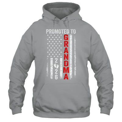 Patriotic Promoted To Grandma 2026 First Time New Grandma Shirt & Hoodie | teecentury