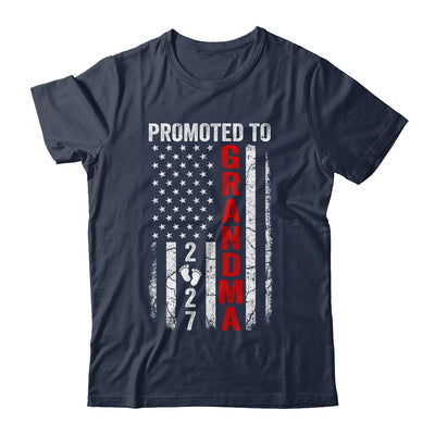 Patriotic Promoted To Grandma 2027 First Time New Grandma Shirt & Hoodie | teecentury