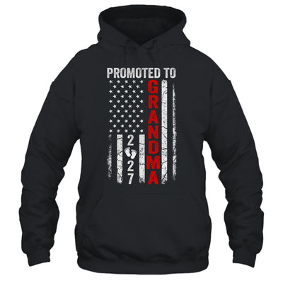 Patriotic Promoted To Grandma 2027 First Time New Grandma Shirt & Hoodie | teecentury