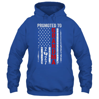 Patriotic Promoted To Grandma 2027 First Time New Grandma Shirt & Hoodie | teecentury