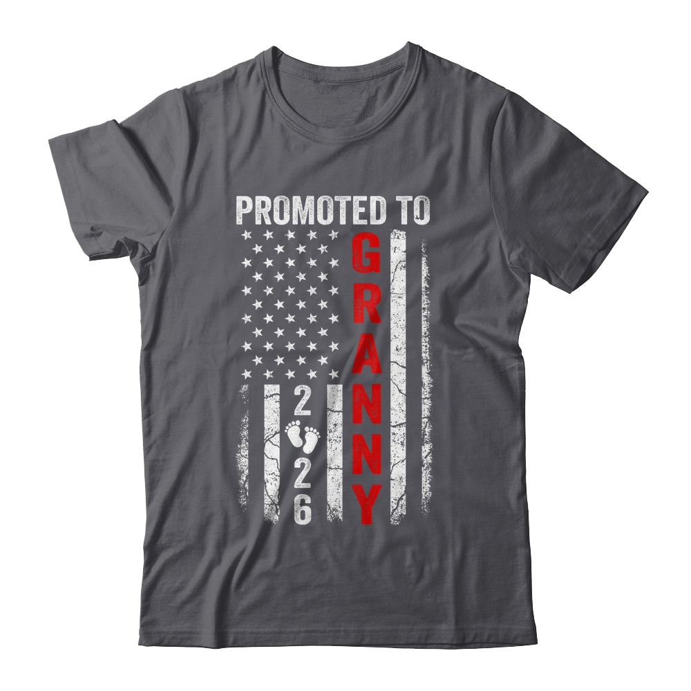 Patriotic Promoted To Granny 2026 First Time New Granny Shirt & Hoodie | teecentury