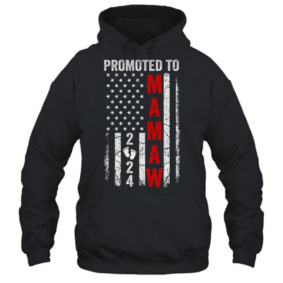 Patriotic Promoted To Mamaw 2024 First Time New Mamaw Shirt & Tank Top | teecentury