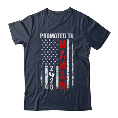 Patriotic Promoted To Mamaw 2026 First Time New Mamaw Shirt & Hoodie | teecentury