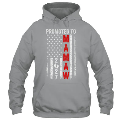Patriotic Promoted To Mamaw 2027 First Time New Mamaw Shirt & Hoodie | teecentury