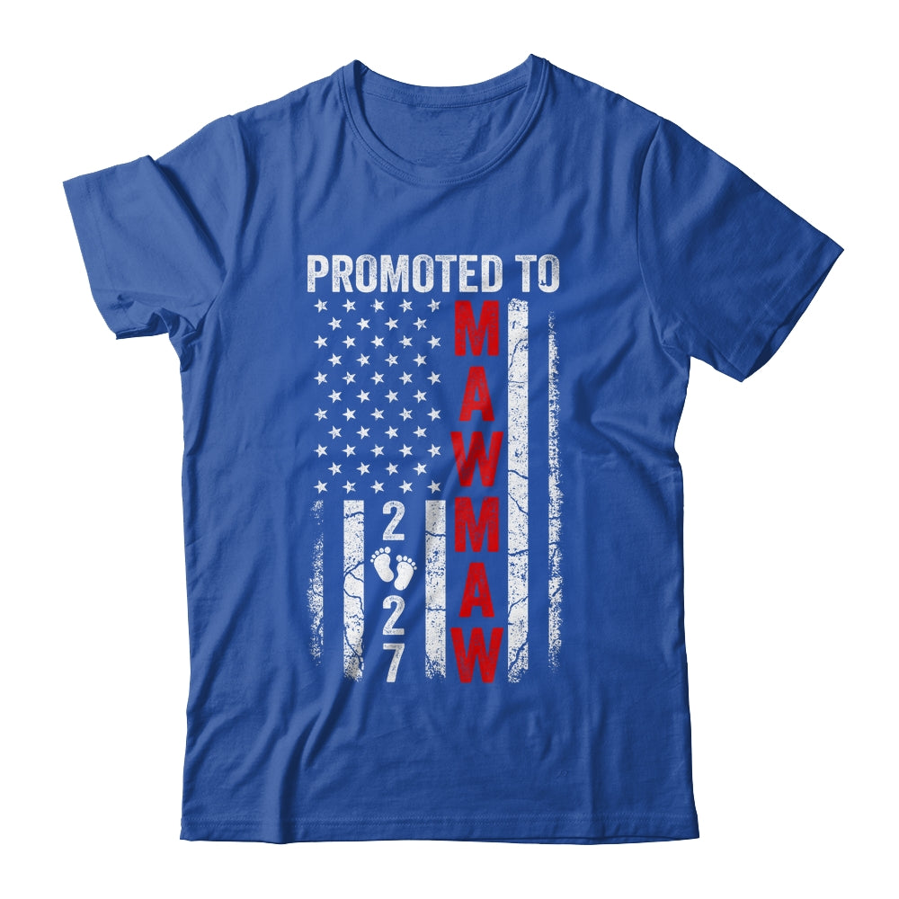 Patriotic Promoted To Mawmaw 2027 First Time New Mawmaw Shirt & Hoodie | teecentury