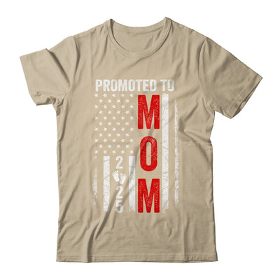 Patriotic Promoted To Mom 2025 First Time New Mommy Shirt & Tank Top | teecentury