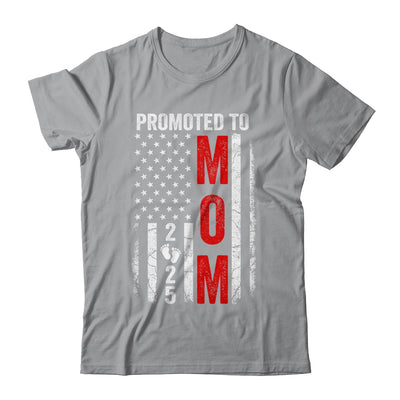 Patriotic Promoted To Mom 2025 First Time New Mommy Shirt & Tank Top | teecentury