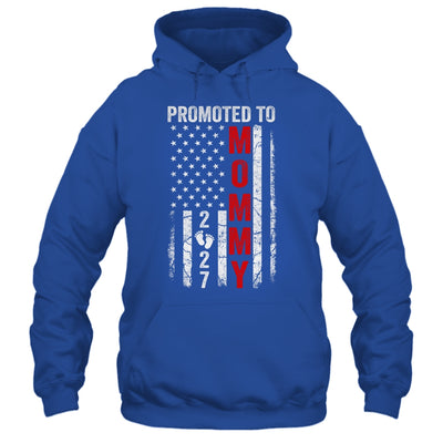 Patriotic Promoted To Mommy 2027 First Time New Mom Shirt & Hoodie | teecentury
