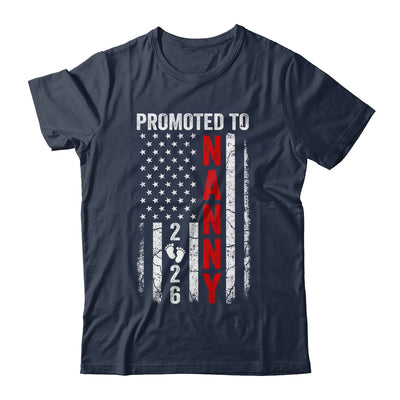 Patriotic Promoted To Nanny 2026 First Time New Nanny Shirt & Hoodie | teecentury