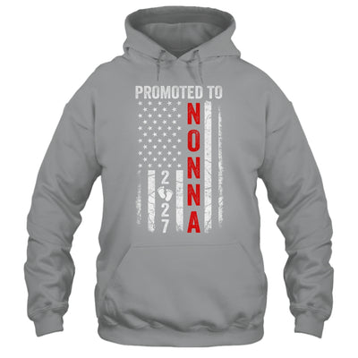 Patriotic Promoted To Nonna 2027 First Time New Nonna Shirt & Hoodie | teecentury