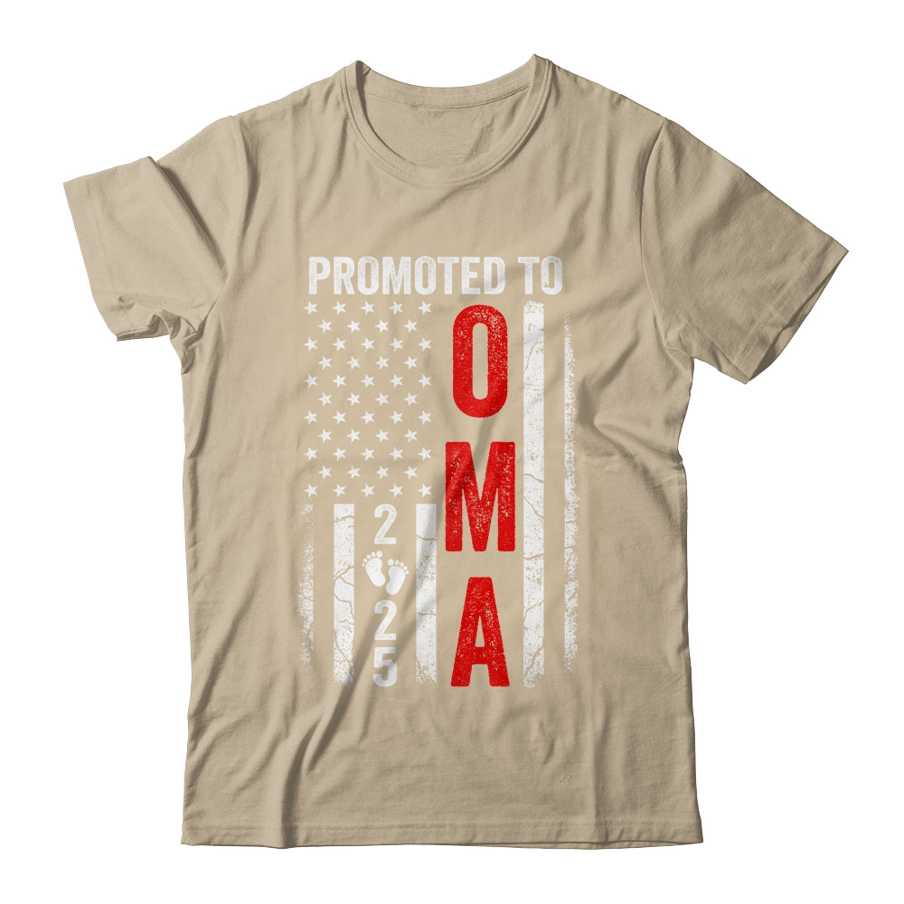 Patriotic Promoted To Oma 2025 First Time New Oma Shirt & Tank Top | teecentury