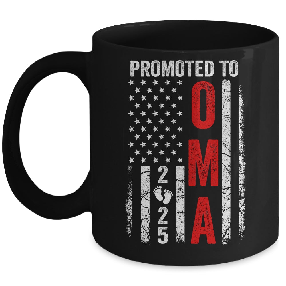 Patriotic Promoted To Oma 2025 First Time New Oma Mug | teecentury